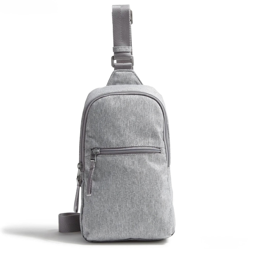VERA BRADLEY Lighten Up Essential Sling Backpack Medium Heather Grey